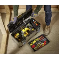 STANLEY 1-95-616 neu Szerszámos doboz Fekete, Ezüst