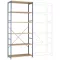 Manuflex RP1325.5012 Polc alapmodul 110 kg (Sz x Ma x Mé) 97 x 2.5 x 80 cm Acél Porbevonatos Élénk kék Fa padló