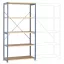 Manuflex RP1031.5012 Polc alapmodul 120 kg (Sz x Ma x Mé) 97 x 2 x 1 cm Acél Porbevonatos Élénk kék Fa padló
