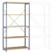 Manuflex RP1031.6011 Polc alapmodul 120 kg (Sz x Ma x Mé) 97 x 2 x 1 cm Acél Porbevonatos Rezedazöld Fa padló