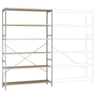   Manuflex RB2564 Polc alapmodul 140 kg (Sz x Ma x Mé) 1.47 x 2.5 x 80 m Acél Cinkezett Ónozott Fa padló