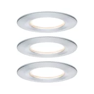   Fürdőszobai beépíthető lámpa 3 részes készlet LED LED 19.5 W IP44 Paulmann Nova Alumínium