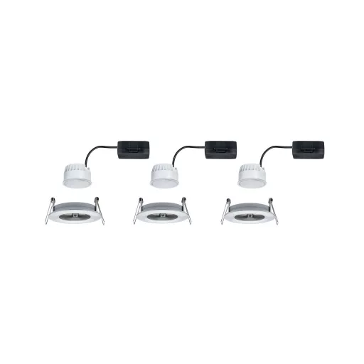 Fürdőszobai beépíthető lámpa 3 részes készlet LED LED 19.5 W IP44 Paulmann Nova Alumínium