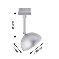   Paulmann Hemi Nagyfeszültségű sínrendszer lámpa URail Fixen beépített LED-es 5 W LED Króm (matt)