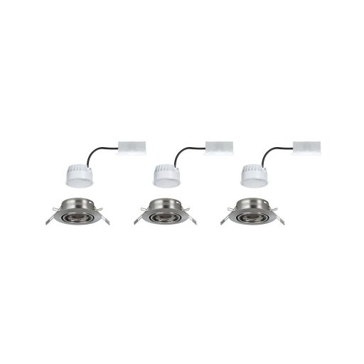 Beépíthető lámpa 3 részes készlet LED LED 15 W Paulmann 93421 Base Vas (matt)