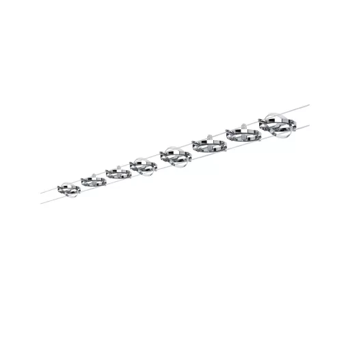 Feszíthető sodrony lámparendszer készlet GU5.3 80 W króm (matt) Paulmann Cardan 94153