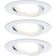   Beépíthető LED-es lámpa készlet, 3 részes, 19,5 W, fehér, Paulmann 93449 Nova