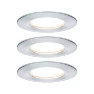   Fürdőszobai beépíthető lámpa 3 részes készlet LED LED 19.5 W IP44 Paulmann Nova Alumínium