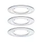 Fürdőszobai beépíthető lámpa 3 részes készlet LED LED 19.5 W IP44 Paulmann Nova Króm (fényes)