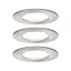 Fürdőszobai beépíthető lámpa 3 részes készlet LED LED 19.5 W IP44 Paulmann Nova Nemesacél (matt)