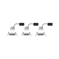   Fürdőszobai beépíthető lámpa 3 részes készlet LED LED 19.5 W IP44 Paulmann Nova Nemesacél (matt)
