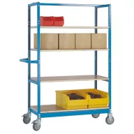   Manuflex TV1055.5021 Polcos kocsi Acél Porbevonatos Terhelés (max.): 250 kg Vízkék