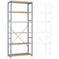   Manuflex RP1316.7035 Polc alapmodul 250 kg (Sz x Ma x Mé) 97 x 2.5 x 1 cm Acél Porbevonatos Élénk szürke Fa padló