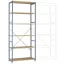 Manuflex RP1316.9006 Polc alapmodul 250 kg (Sz x Ma x Mé) 97 x 2.5 x 1 cm Acél Porbevonatos Alumínium ezüst Fa padló