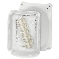   Hensel 62000010 Leágaztató doboz (H x Sz x Ma) 77 x 180 x 130 mm Élénk szürke (RAL 7035) IP66 (előlapi tömítés) 1 db