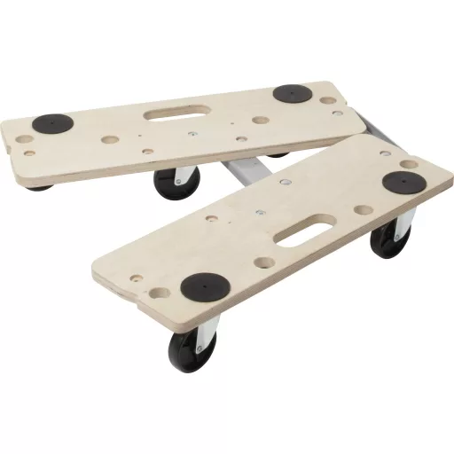 Wolfcraft 5548000 Bútorszállító görgők Terhelés (max.): 300 kg 565 mm x 390 mm x 960 mm Görgők száma 6