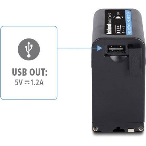 Hähnel Fototechnik HL-XL982 PRO Kamera akku Megfelelő eredeti akku (kamera) NP-F960, NP-F970 7.2 V 6900 mAh