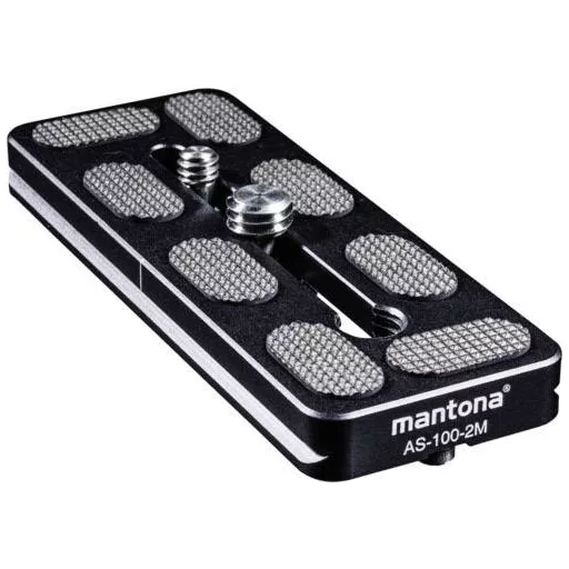 Mantona AS-100-2M Gyorsan cserélhető alaplap Külső menet=1/4, 3/8