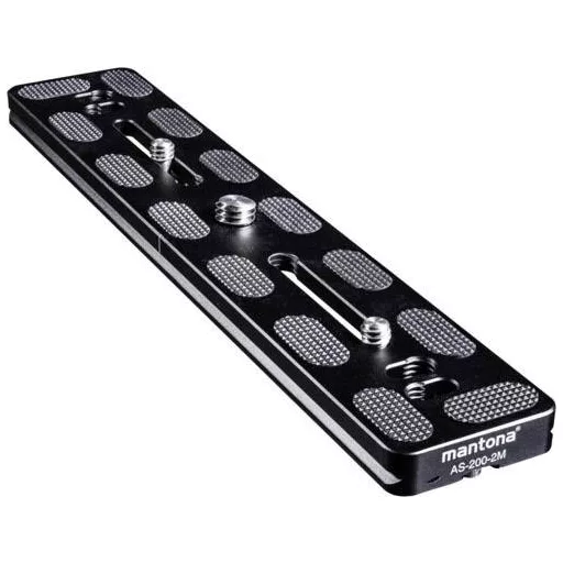 Mantona AS-200-2M Schnellwechselplatte Gyorsan cserélhető alaplap Külső menet=1/4, 3/8