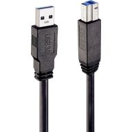   LINDY USB kábel USB 3.2 Gen1 USB-A dugó, USB-B dugó 10.00 m Fekete 43098