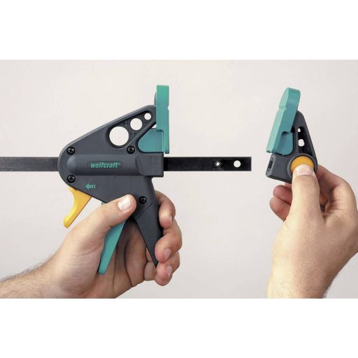 EHZ PRO egykezes bilincs Wolfcraft 3456000 Szorítási szélesség (max.):150 mm Visszavonás:65 mm