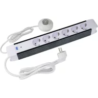   AS Schwabe 18670 Elosztó kapcsolóval Fehér, Fekete Védőérintkezős 1 db