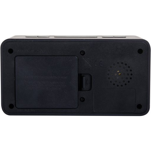 Techno Line WT496 Rádiójel vezérlésű Ébresztőóra Fekete Riasztási idők 5