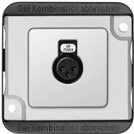 Merten Hangszóró dugalj Panzer Ezüst (matt) 460860 1 db