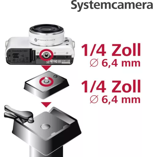 Hama für Traveller Premium 144/146 Gyorscsatlakozó lap Külső menet=1/4