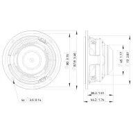   Lavoce FSN030.71 3 coll 7.6 cm Szélessávú hangszóró 30 W 8 Ω