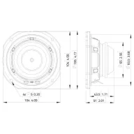   Lavoce FSN041.00 4 coll 10.16 cm Szélessávú hangszóró 40 W 8 Ω