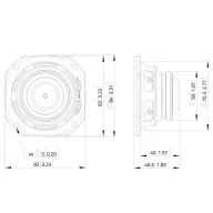   Lavoce FSN030.72 3 coll 8 cm Szélessávú hangszóró 30 W 8 Ω