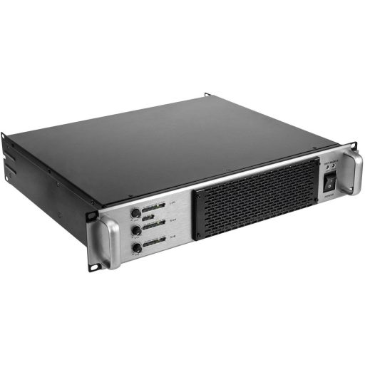 Omnitronic A-3603 Nagy teljesítményű erősítő RMS teljesítmény kimeneti csatornánként 4 Ohm-nál: 800 W