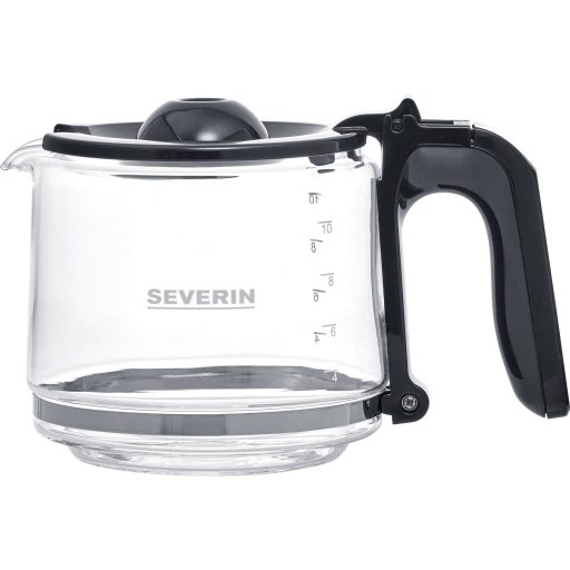 Severin KA 4825 TYPE SWITCH Kávéfőző Nemesacél, Fekete Kapacitás, csésze=10 Üveg kanna