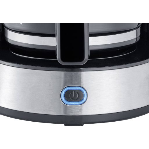 Severin KA 4825 TYPE SWITCH Kávéfőző Nemesacél, Fekete Kapacitás, csésze=10 Üveg kanna