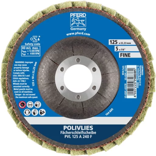PFERD TOOLS 44694113 Pvl Felületcsiszoló korong Ø 125 mm Furat átmérő 22.23 mm 5 db
