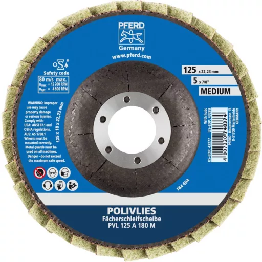 PFERD TOOLS 44694112 Pvl Felületcsiszoló korong Ø 125 mm Furat átmérő 22.23 mm 5 db
