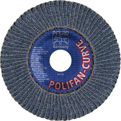 PFERD TOOLS 67689052 Z Sgp Curve Steelox Felületcsiszoló korong Ø 125 mm Furat átmérő 22.23 mm Szemcsézet 40 10 db