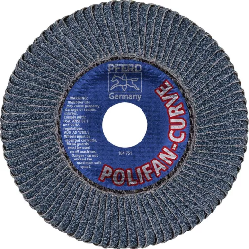 PFERD TOOLS 67689062 Z Sgp Curve Steelox Felületcsiszoló korong Ø 125 mm Furat átmérő 22.23 mm 10 db