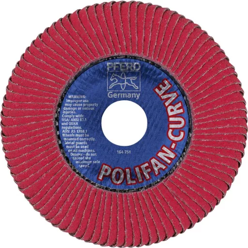 PFERD TOOLS 67689066 Co Sgp Curve Steelox Felületcsiszoló korong Ø 125 mm Furat átmérő 22.23 mm 10 db