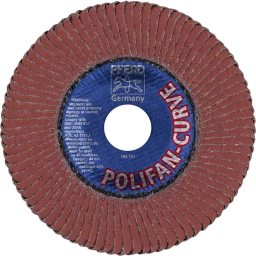 PFERD TOOLS 67689068 A Sgp Curve Alu Felületcsiszoló korong Ø 125 mm Furat átmérő 22.23 mm 10 db