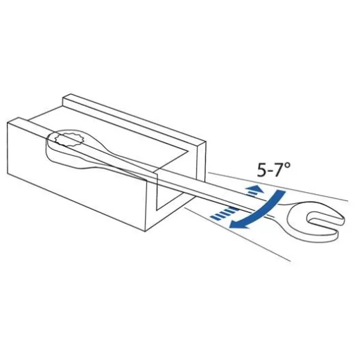 Gedore 2297205 7 R 24 Racsnis gyűrűs csavarkulcs Kulcsszélesség (metrikus) 24 mm