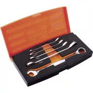   Bahco 1RM/S5 Racsnis gyűrűs csavarkulcs készlet 5 részes Kulcsszélesség (metrikus) 8 - 19 mm