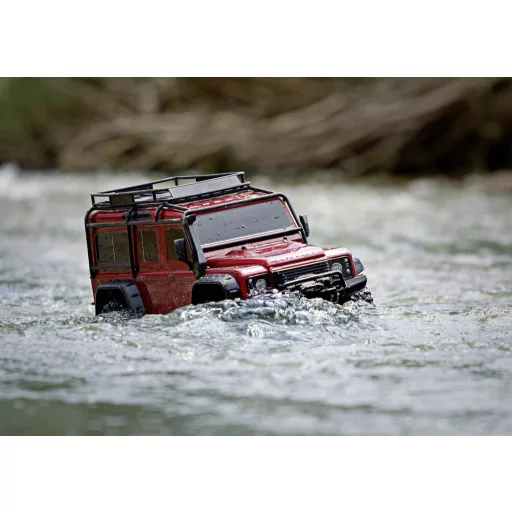 Traxxas Landrover Defender Brushed RC modellautó Elektro Crawler 4WD RtR 2,4 GHz