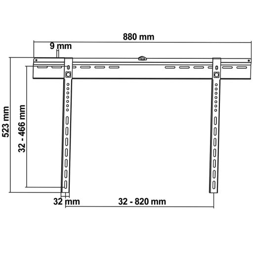 My Wall HE2-3AL TV fali tartó 94,0 cm (37) - 177,8 cm (70) Merev