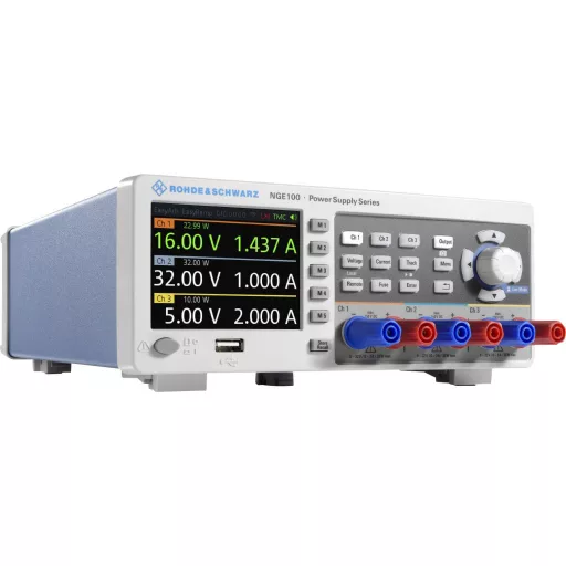 Rohde & Schwarz NGE103B Labortápegység, szabályozható 0 - 32 V/DC 0 - 3 A 100 W USB OVP, Távirányítható Kimenetek száma 3 x