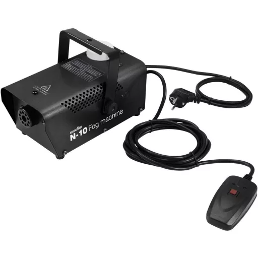 Ködgép töltöttségiszint kijelzővel, vezetékes távirányítóval, Eurolite N-10 51701944
