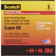   Scotch SUPER88-25X33 Szigetelőszalag Scotch® Fekete (H x Sz) 33 m x 25 mm 1 db