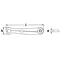   Stahlwille 41101313 240 13-1/2 Racsnis egygyűrűs kulcs 1 db Kulcsszélesség (metrikus) 13 mm