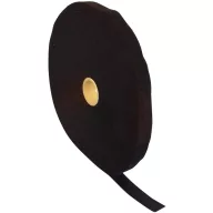   Tépőzár szalag bolyhos és horgos fél, 25 m x 25 mm, fekete, Fastech ETN 25